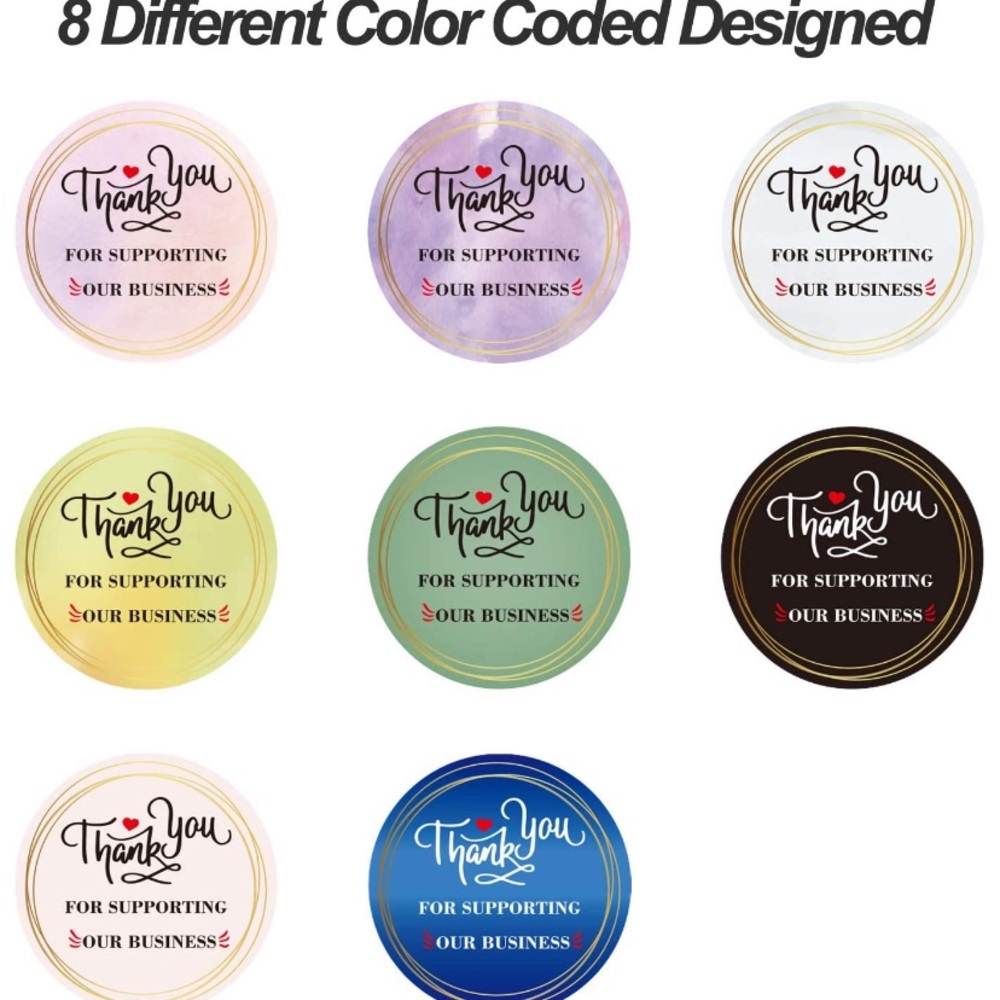 500 1.5” THANK YOU for supporting stickers - Picture 4 of 5